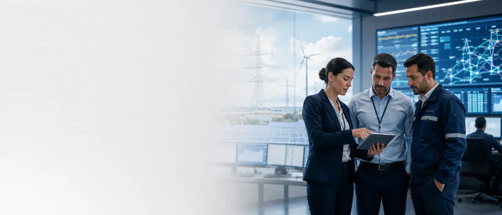 AI Automation for Energy & Utility Operations Background