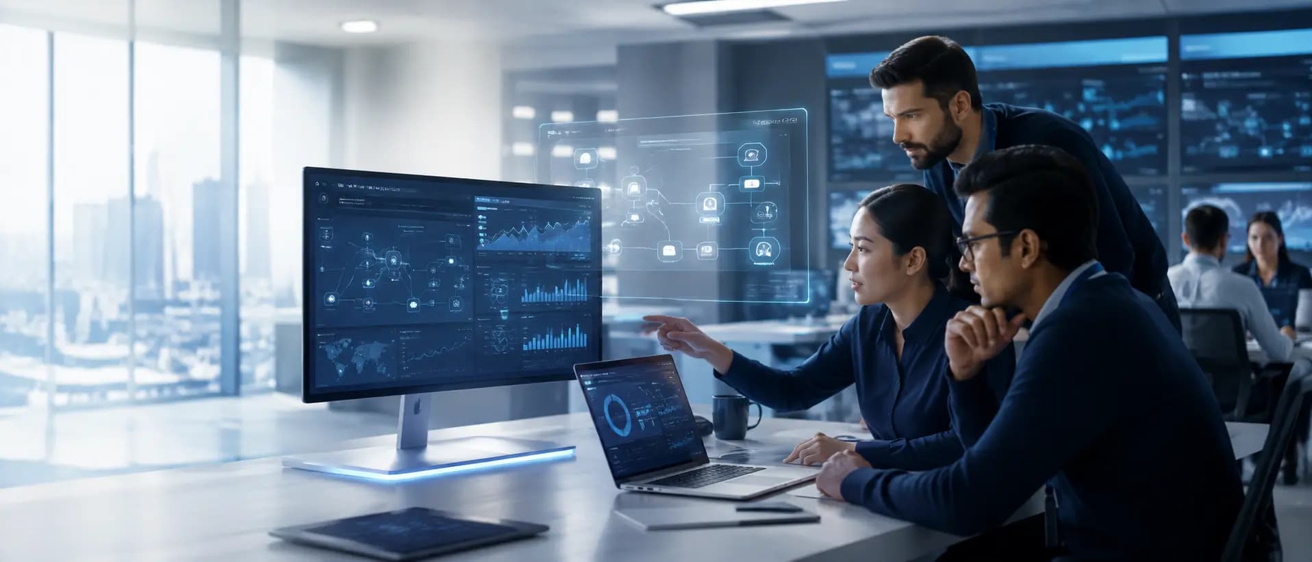 AI Automation for IT, ITeS & SaaS Operations Hero Background