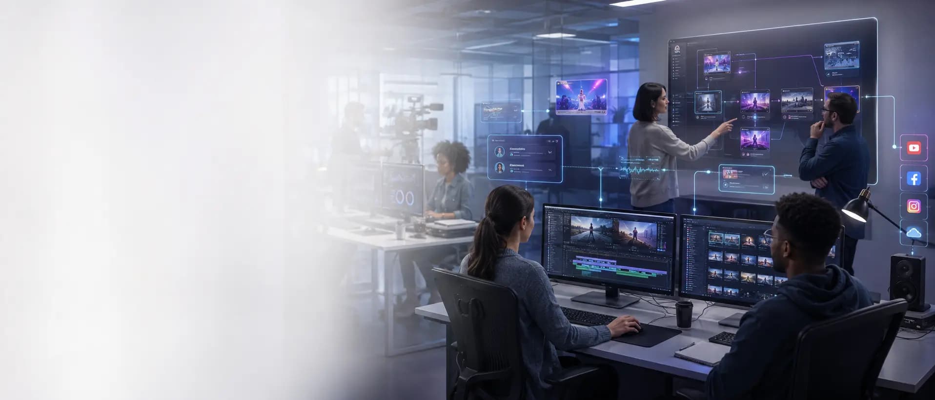 AI Solutions for Media, Content & Entertainment Operations Hero Background