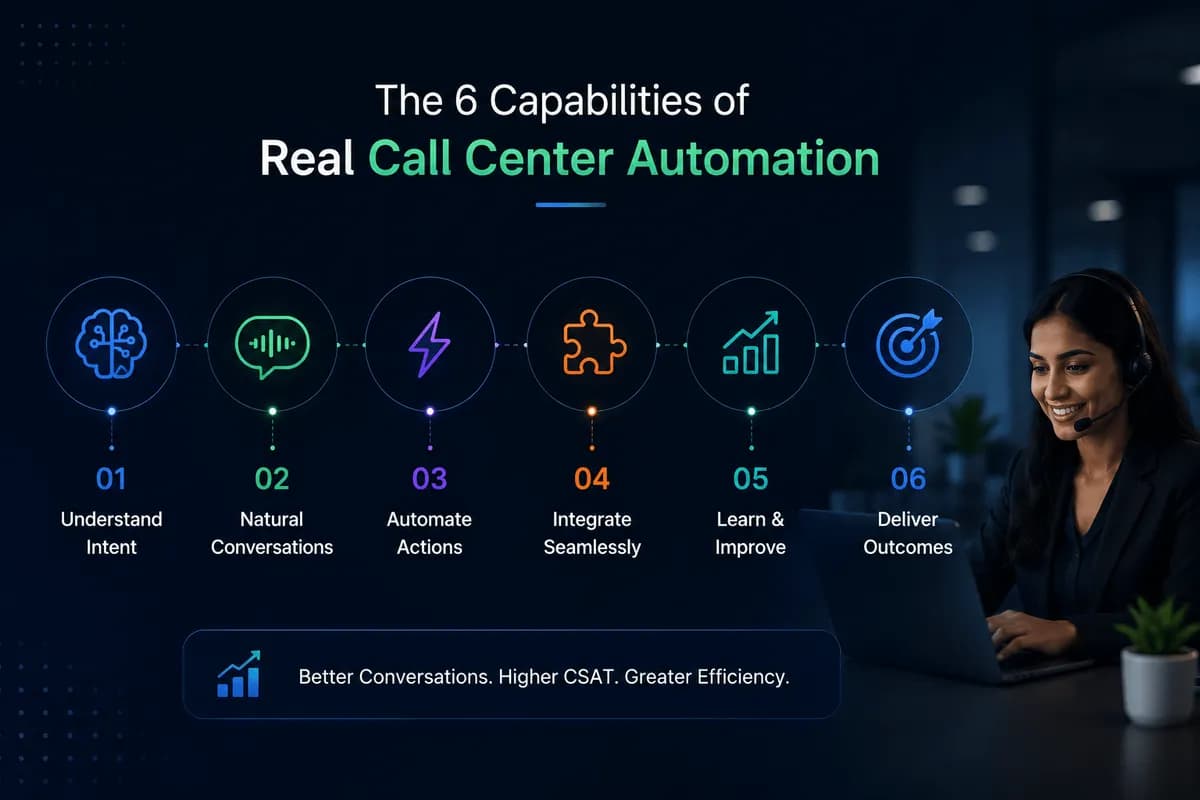 call center automation capabilities banner