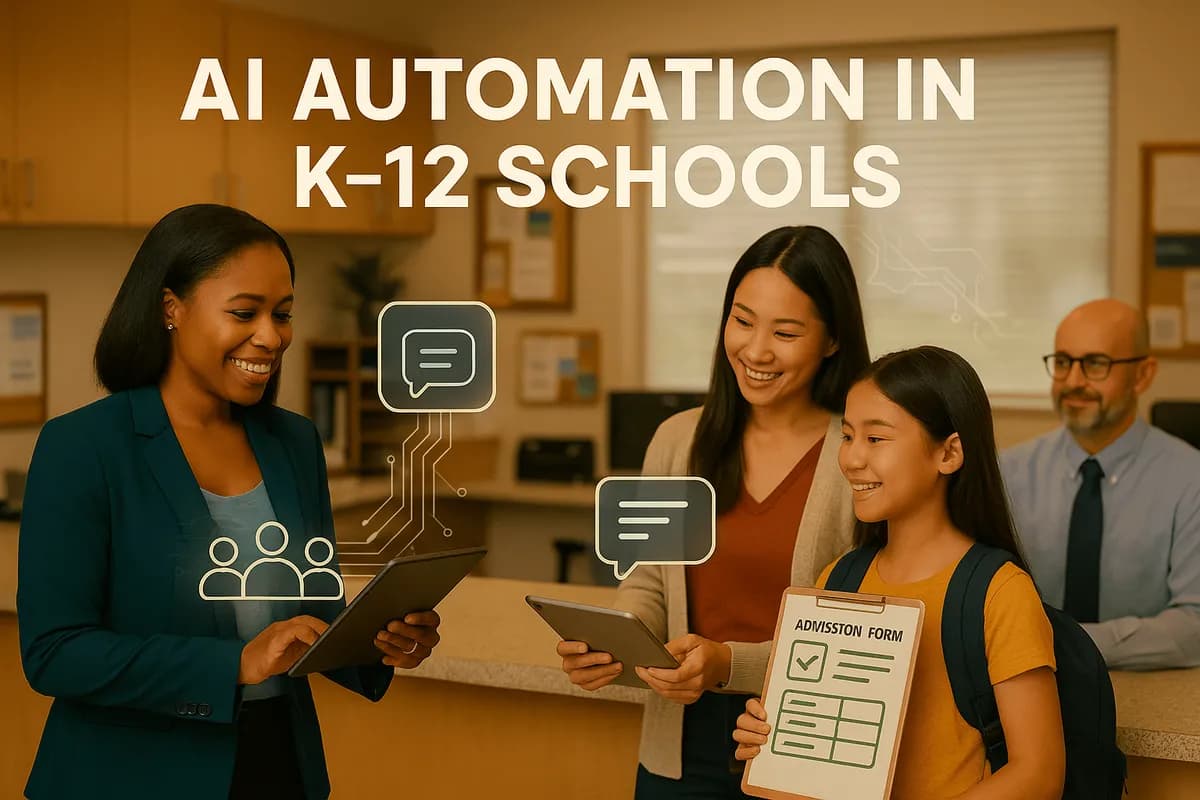 How K-12 Schools Can Use AI Automation to Improve Admissions, Parent Communication & Daily School Operations