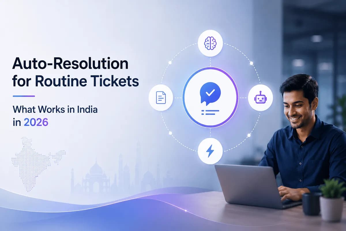 Auto-Resolution for Routine Tickets - What Works in India in 2026