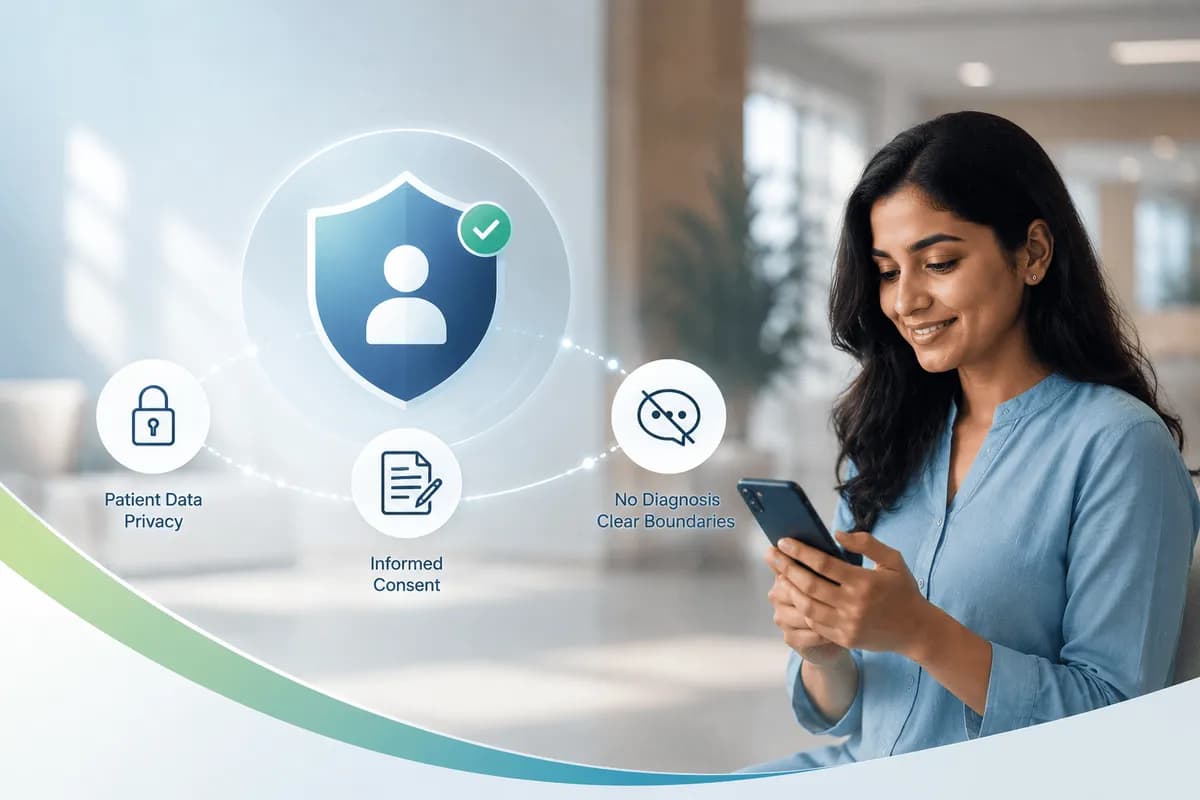 Responsible conversational AI in healthcare patient trust banner