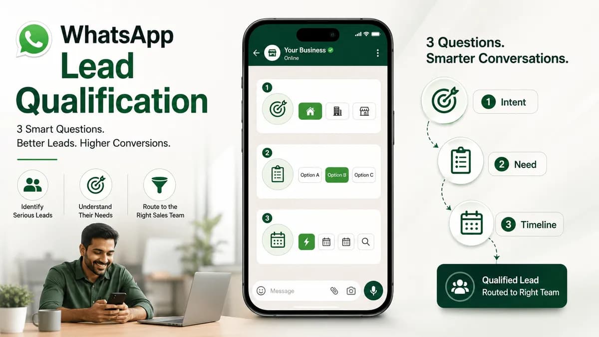 WhatsApp Lead Qualification - Questions That Actually Filter