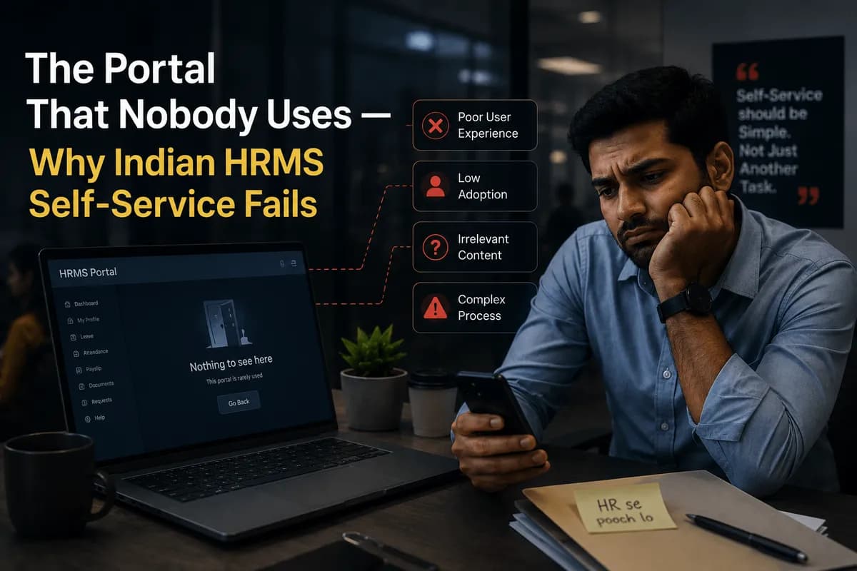 HRMS self-service portal failure enterprise banner
