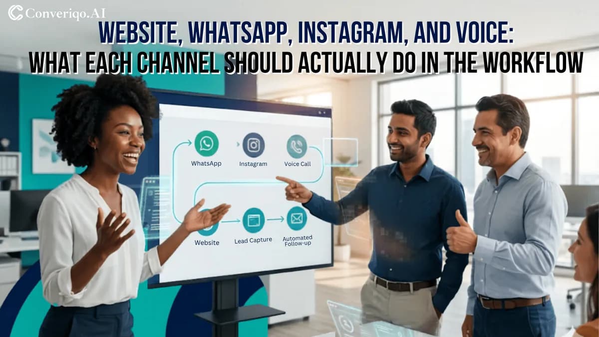 Website, WhatsApp, Instagram, and Voice: What Each Channel Should Actually Do in the Workflow