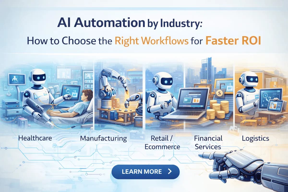 AI Automation by Industry: How to Choose the Right Workflows for Faster ROI