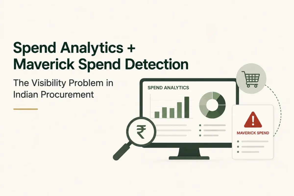 Procurement spend analytics illustration