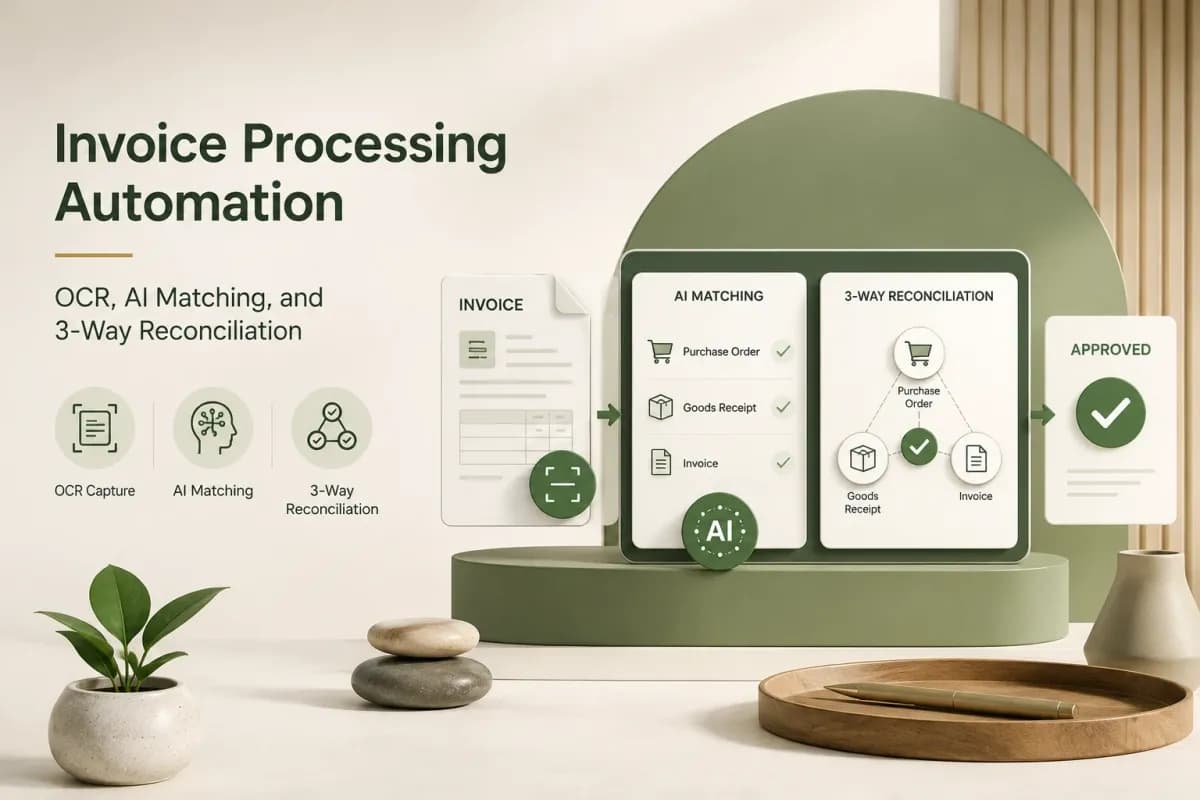 Invoice automation workflow illustration