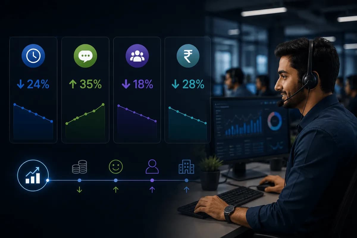 call center automation ROI banne