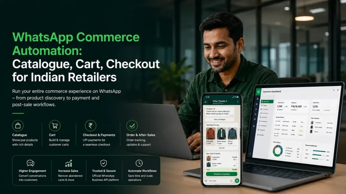 WhatsApp Commerce Automation: Catalogue, Cart, Checkout for Indian Retailers