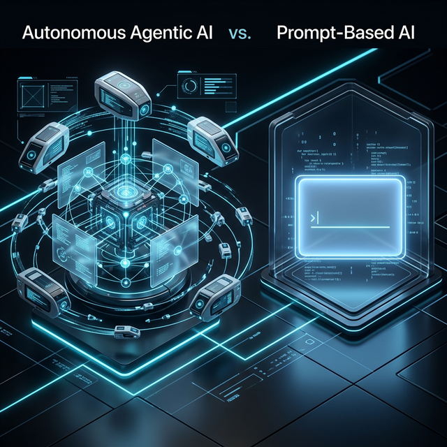 Agentic AI vs Prompt-Based Chatbots Comparison