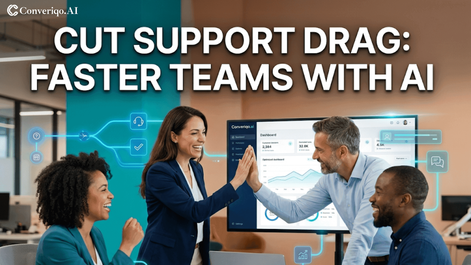 Cut Support Drag: Faster Teams with AI Automation for Improved Efficiency.