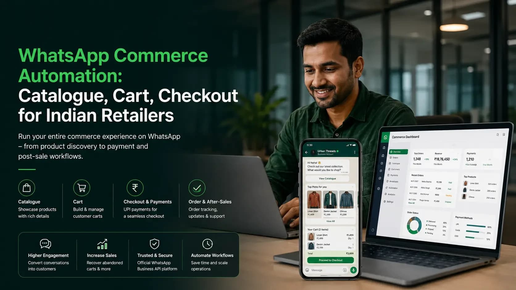 WhatsApp Commerce Automation: Catalogue, Cart, Checkout for Indian Retailers