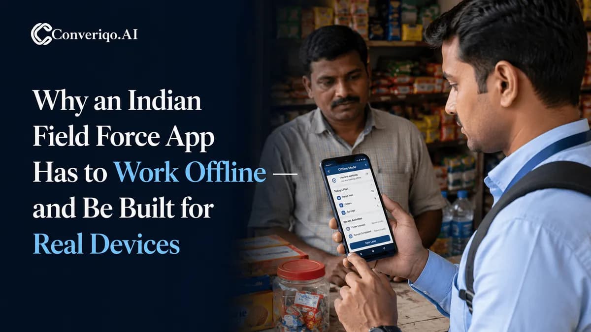 Why an Indian Field Force App Has to Work Offline