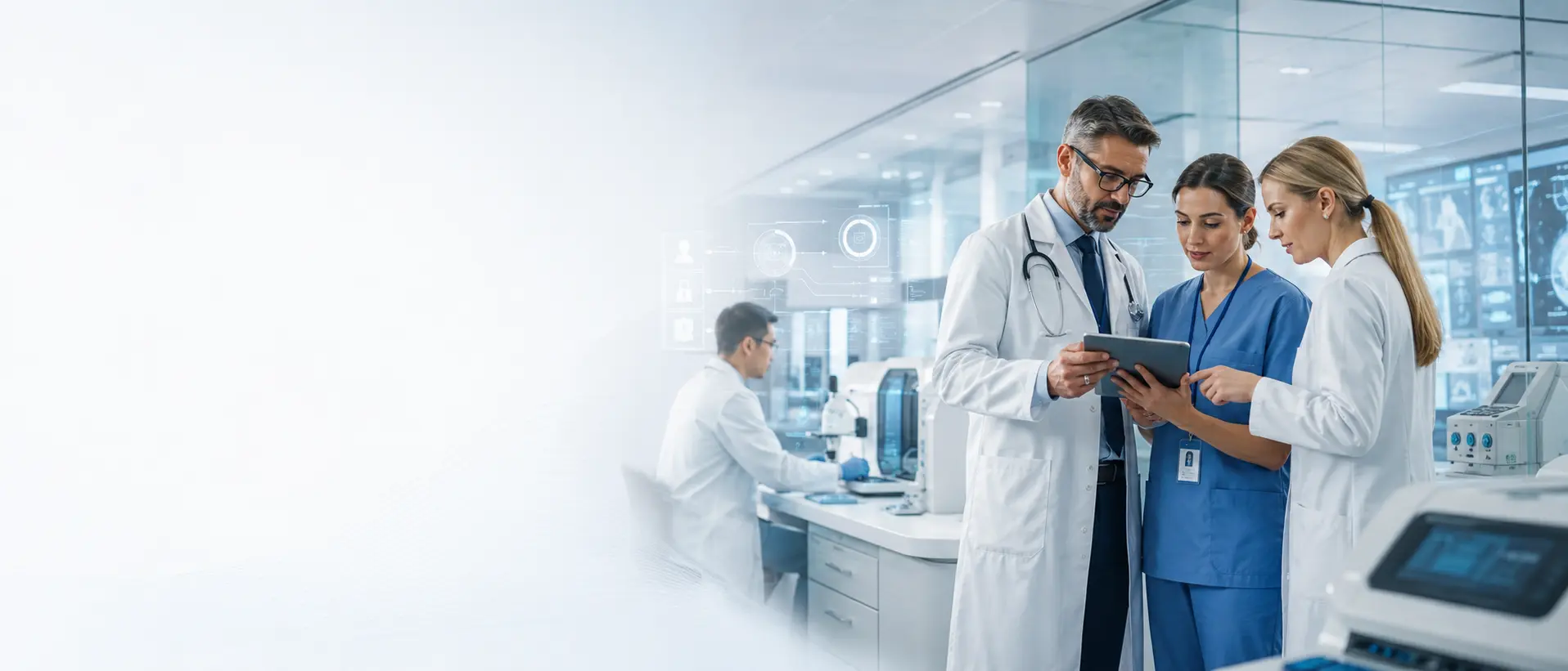 AI Healthcare Workflow Automation hero background